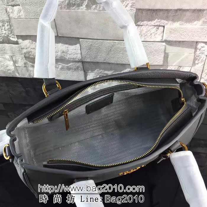 普拉達PRADA原單 2966原單荔枝紋義大利最新版手提肩背包 PHY1090